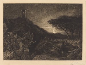 La tour solitaire - Samuel Palmer