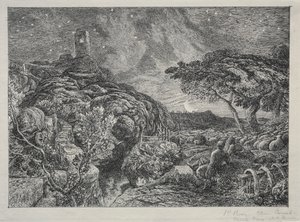 La Tour solitaire - Samuel Palmer