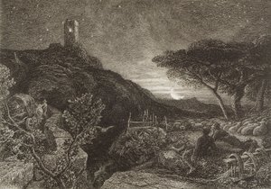 La tour solitaire, 1879 - Samuel Palmer