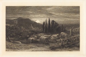 La Lune montante - Samuel Palmer