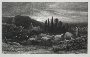 La Lune montante - Samuel Palmer