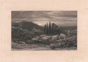 La lune montante - Samuel Palmer