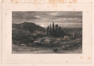 La lune montante - Samuel Palmer