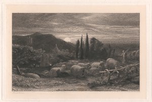La lune montante - Samuel Palmer