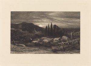 La lune montante, ou une pastorale anglaise - Samuel Palmer