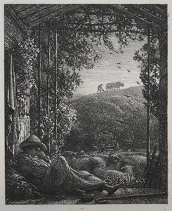 Le Berger endormi - Samuel Palmer