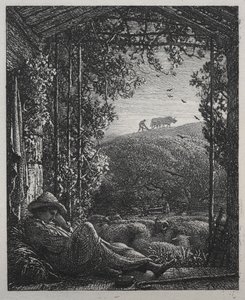 Le Berger endormi - Samuel Palmer
