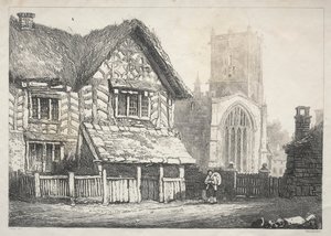 Une série de bâtiments anciens et de cottages ruraux dans le nord de l