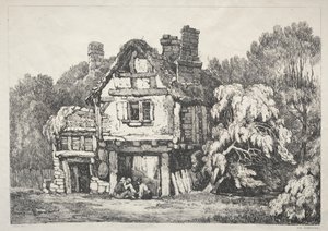 Une Série de Bâtiments Anciens et de Cottages Ruraux dans le Nord de l