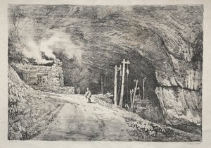 Une série de bâtiments anciens et de cottages ruraux dans le nord de l