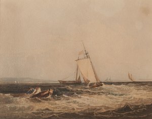 Bateaux de pêche, vers 1820 - Samuel Prout