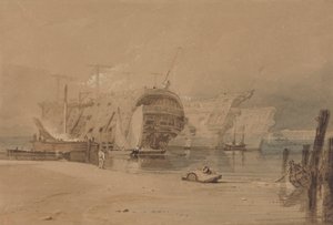 Hulks à Plymouth - Samuel Prout