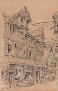 Vieille rue à Lisieux, vers 1820 - Samuel Prout