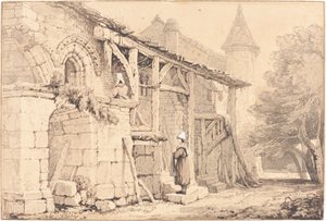Scène à Jumièges - Samuel Prout