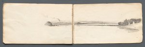 Carnet de croquis: Paysage avec voiliers, 1814