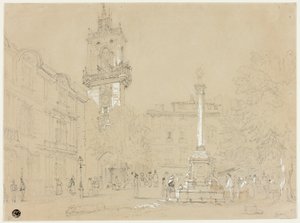 Square in Aix-en-Provence - Samuel Prout