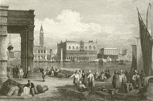 Le Grand Canal et le Palais des Doges, Venise