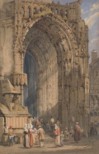 Le porche, cathédrale de Reims - Samuel Prout