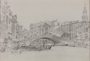 Le Rialto, Venise, date inconnue - Samuel Prout