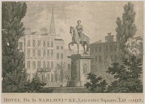 Hôtel de Sablonière, Leicester Square, Londres