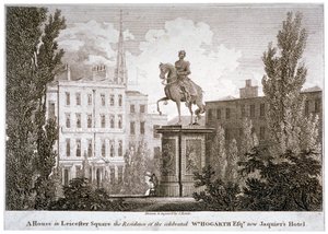 Leicester Square, Westminster, Londres, vers 1805 - Samuel Rawle