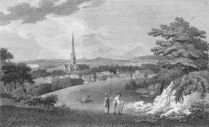 Salisbury, depuis la route de Londres, 1805