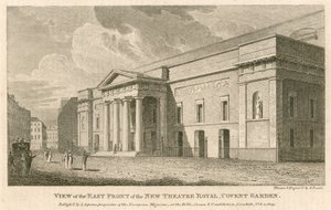 Vue de la façade est du nouveau Théâtre Royal, Covent Garden, Londres - Samuel Rawle