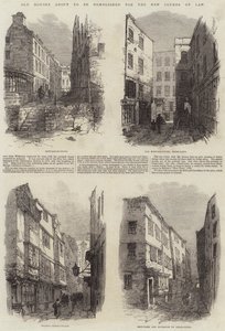 Vieilles maisons sur le point d