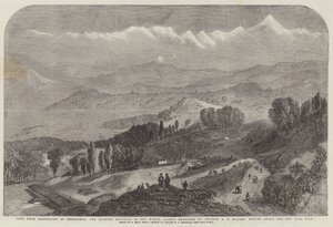 Vue de Darjeeling de Deodhunga, la plus haute montagne du monde, récemment mesurée par le colonel A S Waugh, hauteur au-dessus de la mer, 29002 pieds - Samuel Read