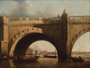 Une arche du pont de Westminster, Londres - Samuel Scott