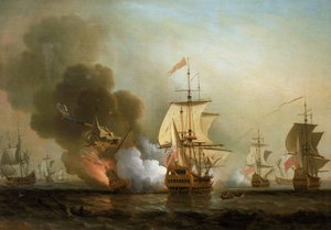 Bataille navale au large de Carthagène (Espagne), 28 mai 1708