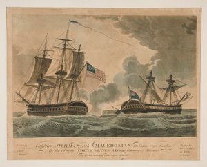 Capture de la frégate H. B. M. Macedonian par les États-Unis
