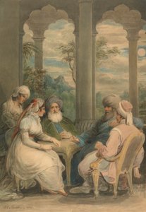 Prince Rasselas et sa Sœur Conversant dans leur Palais d