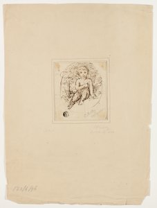Cupidon assis - Samuel Shelley