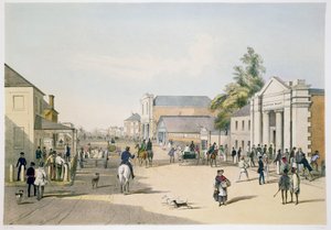 Rue Hindley depuis le coin de la rue King William, Adélaïde