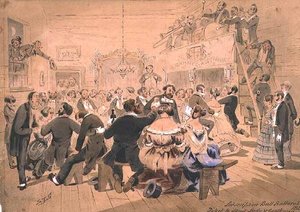 Le premier bal par abonnement, Ballarat, Victoria - Samuel Thomas Gill