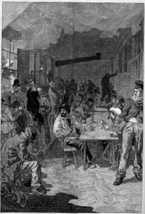 Vue du fourneau de la Société philanthropique de la rue de Sèvres où les pauvres de Paris viennent pour un repas