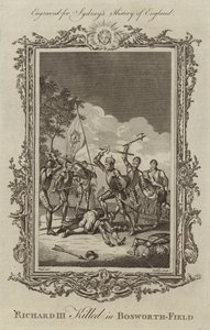 Le roi Richard III tué à la bataille de Bosworth - Samuel Wale