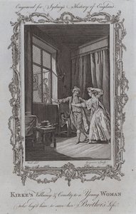 La méchanceté et la cruauté de Kirke envers une jeune femme qui le suppliait de sauver la vie de son frère - Samuel Wale