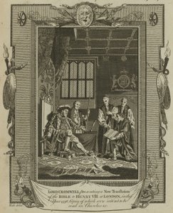Lord Cromwell présentant une nouvelle traduction de la Bible au roi Henri VIII à Londres en 1538 - Samuel Wale