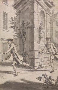 La Poursuite (Probablement un dessin pour The Tyburn Chronicle) - Samuel Wale