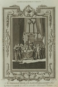 La dissolution du Long Parlement en 1653 par Oliver Cromwell (gravure) - Samuel Wale