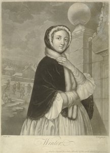Hiver (mezzotinte) - Samuel Wale