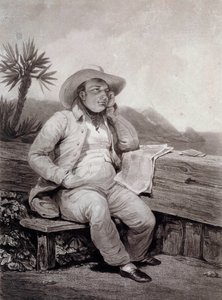 Portrait de Napoléon Ier (1769-1821) à Sainte-Hélène - Samuel William I Reynolds