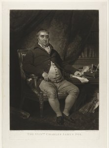 Portrait de Charles James Fox - Samuel William Reynolds (I)