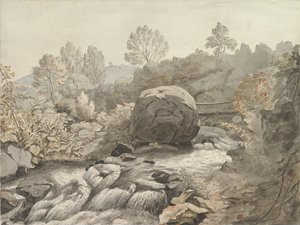 Un ruisseau rocheux, Italie
