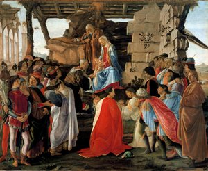 Adoration des Mages, vers 1475 (tempera sur panneau) - Sandro (1444/5 1510) Botticelli