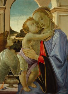 Madone et Enfant avec Ange adorant, c.1468