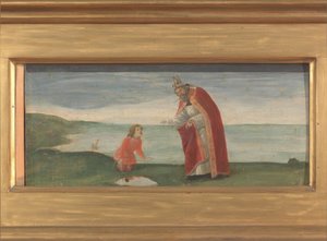 Saint Augustin et le garçon sur la plage - Sandro Botticelli