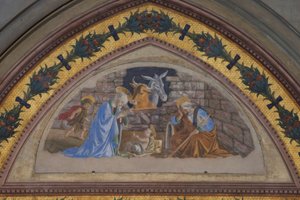 Naissance du Christ avec le jeune Jean accourant - Sandro Botticelli